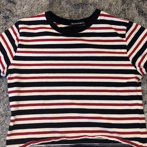 Brandy Melville Tops - Brandy Melville cropped tee shirt top, OS